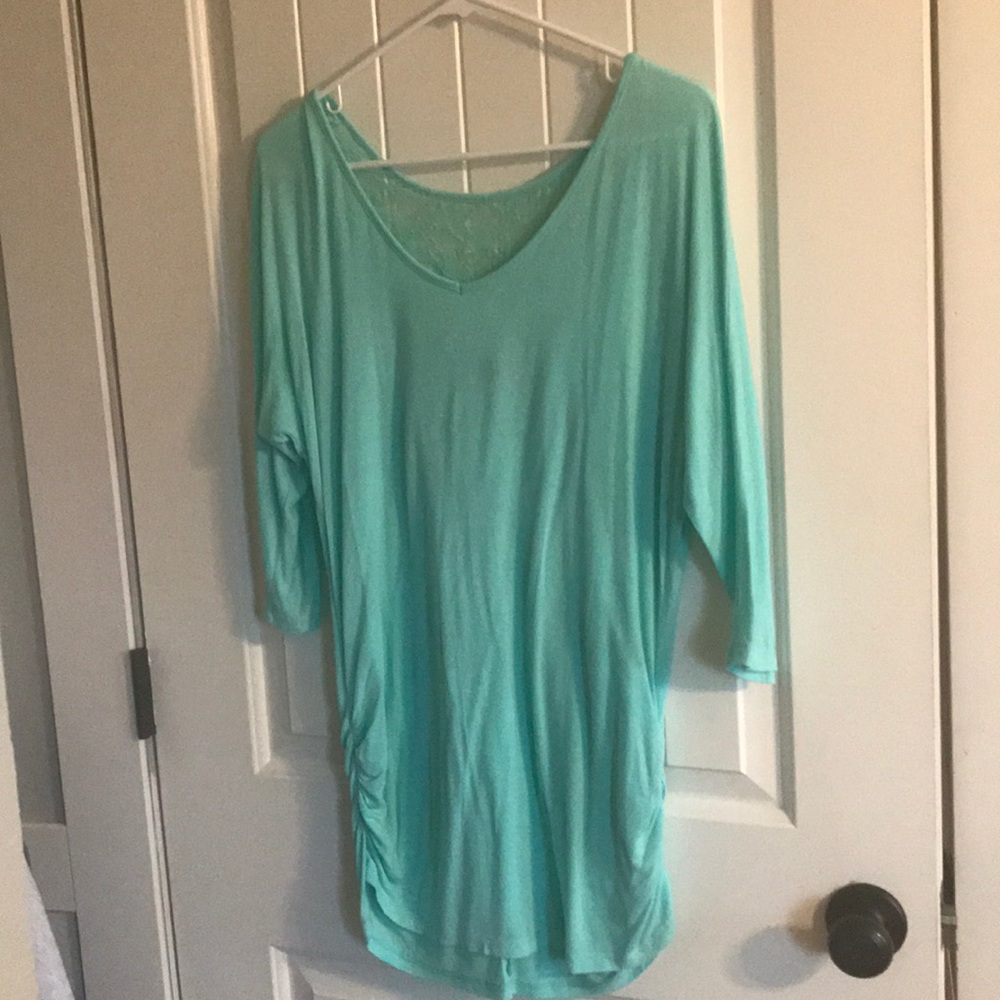 Teal shirt